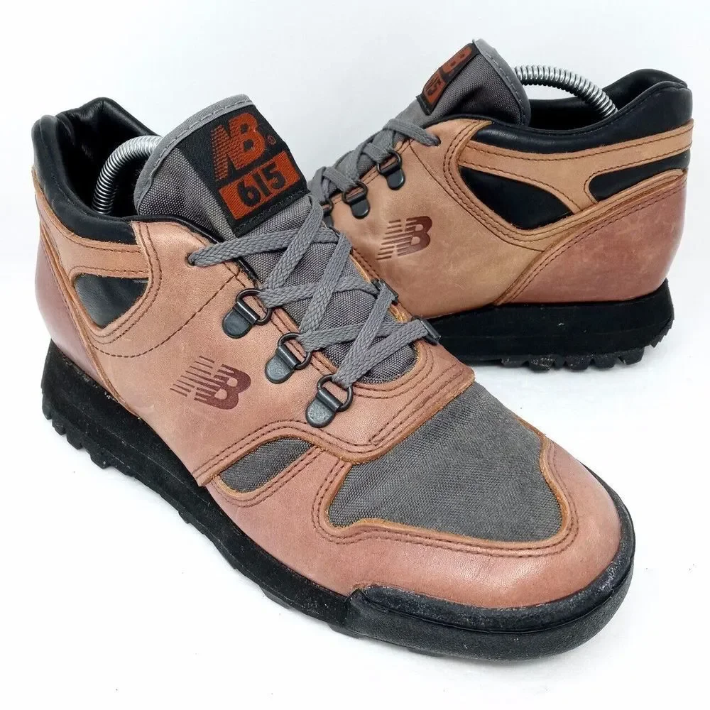 *READ* New Balance 615 Made in USA Leather Hiking Boots - Mens 6 / Womens 7.5